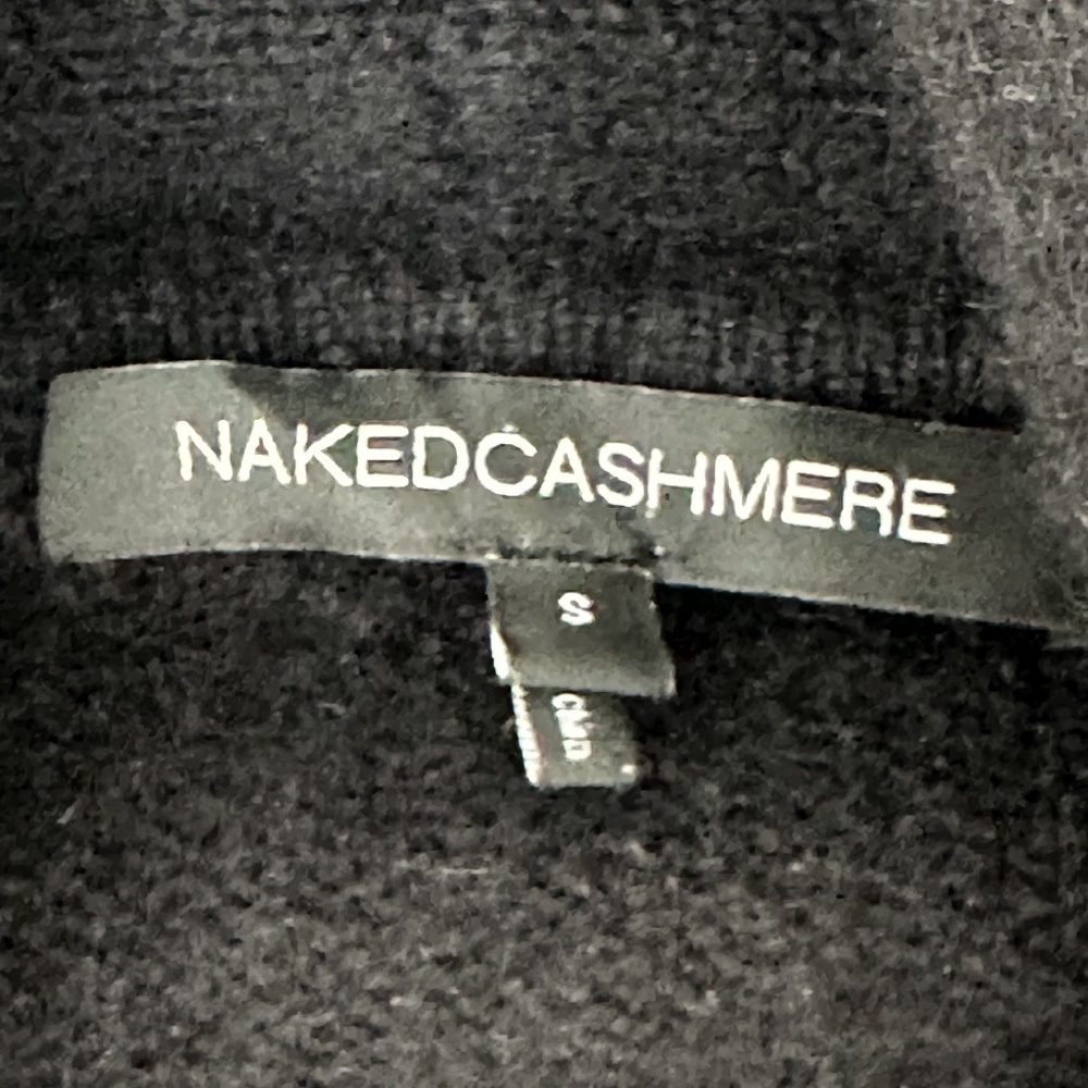 NAKEDCASHMERE River Women’s S Black Open Front Cardigan Oversized Luxe Cozy - Picture 10 of 12